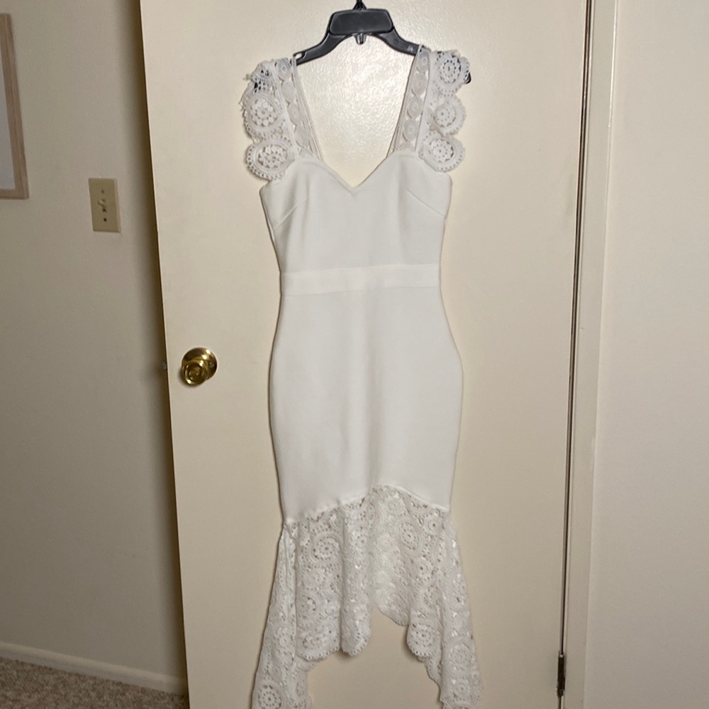 Elliatt White Lace Dress